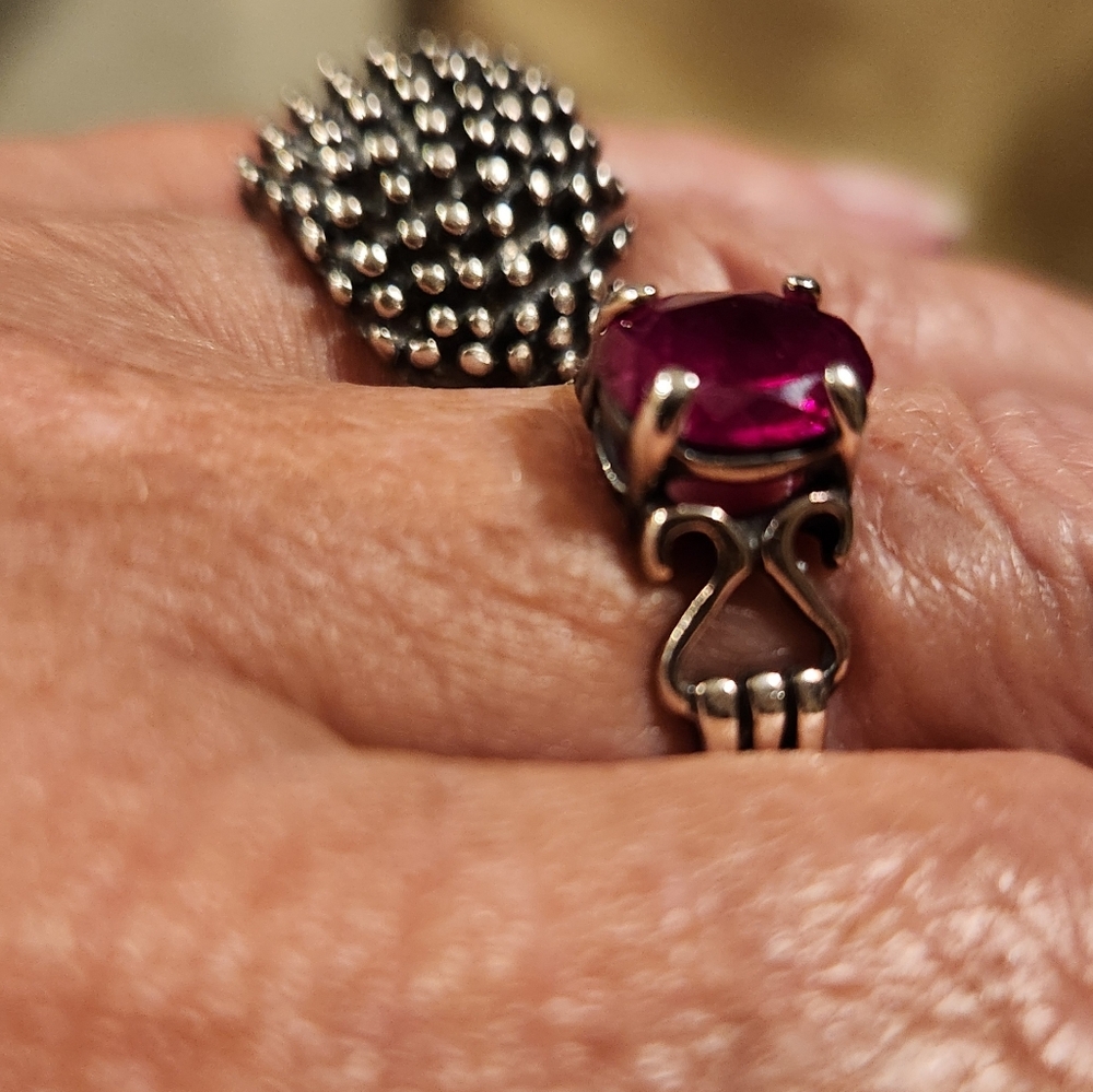 Sterling Silver Armadillo Bubble Ring. - image 5